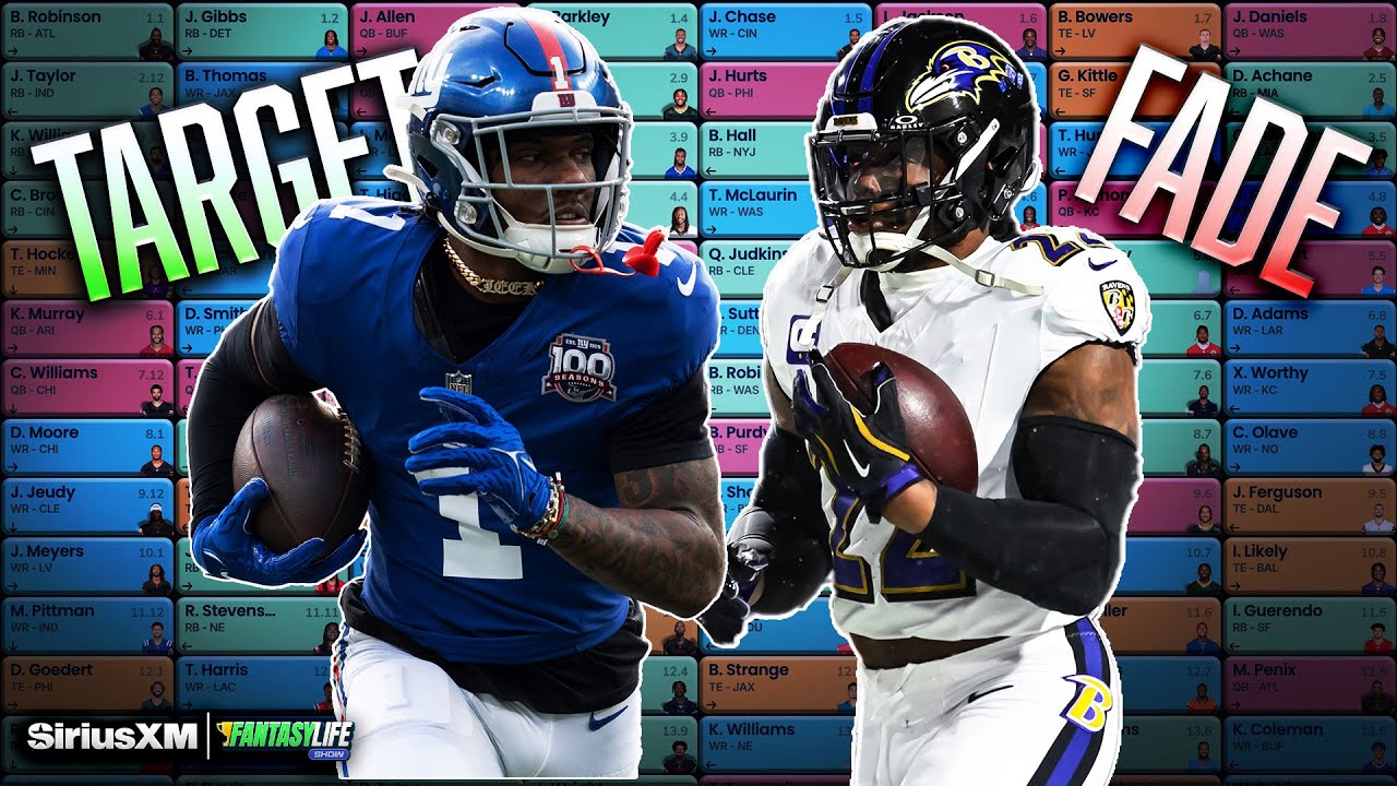 Targets and Fades in Different Rounds of Fantasy Drafts